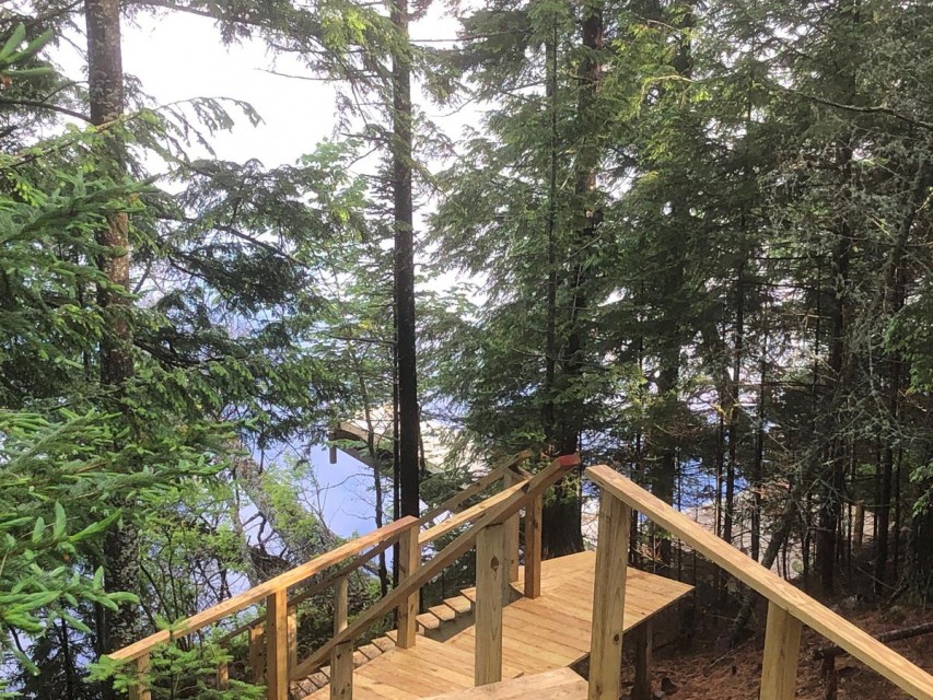 Stairs to Lake