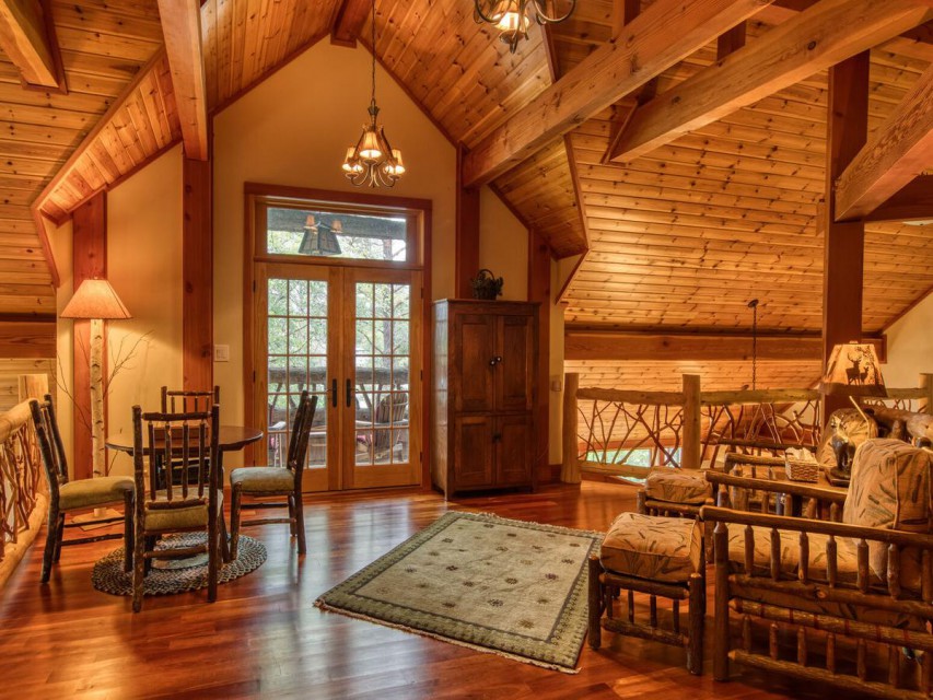 Loft lounge with balcony. Private, cozy, guest ready!