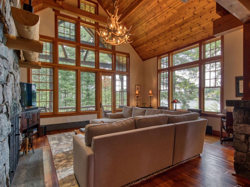 Big windows and a dreamy indoor outdoor flow.