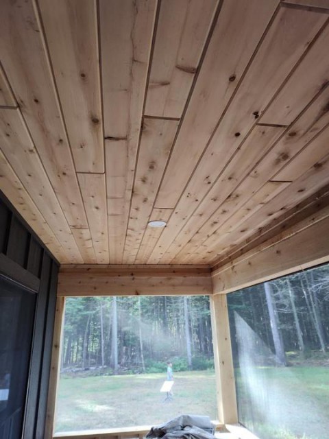Screened in porch - a strict no black flies policy