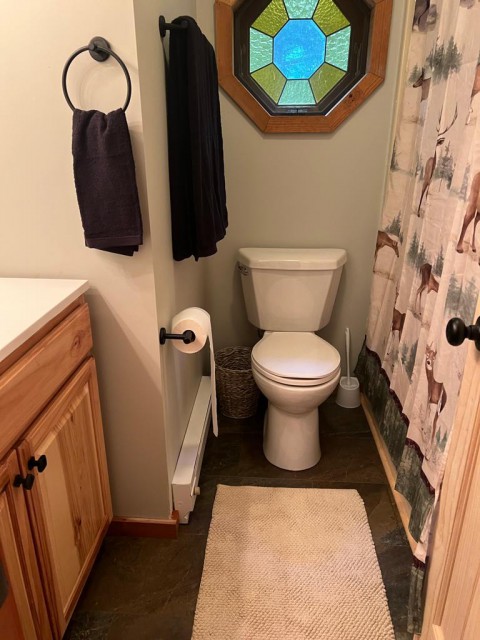 Main level full bath with tub