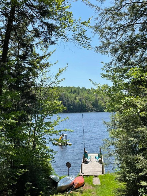 Enjoy taking in the views on the private dock