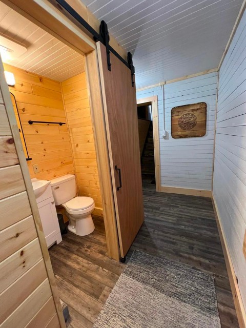 Downstairs hallway bathroom