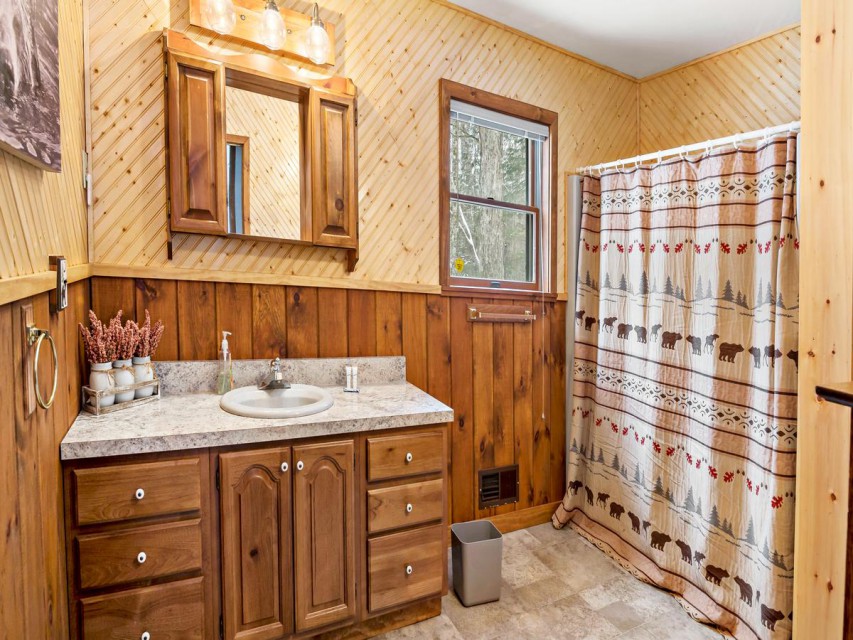 downstairs full bath w/tub shower combo