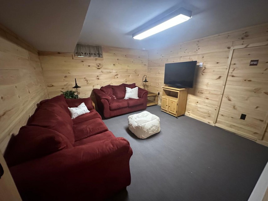 TV room off of the playroom