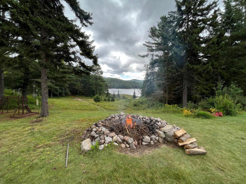 View of Wolf Pond from Main Lodge