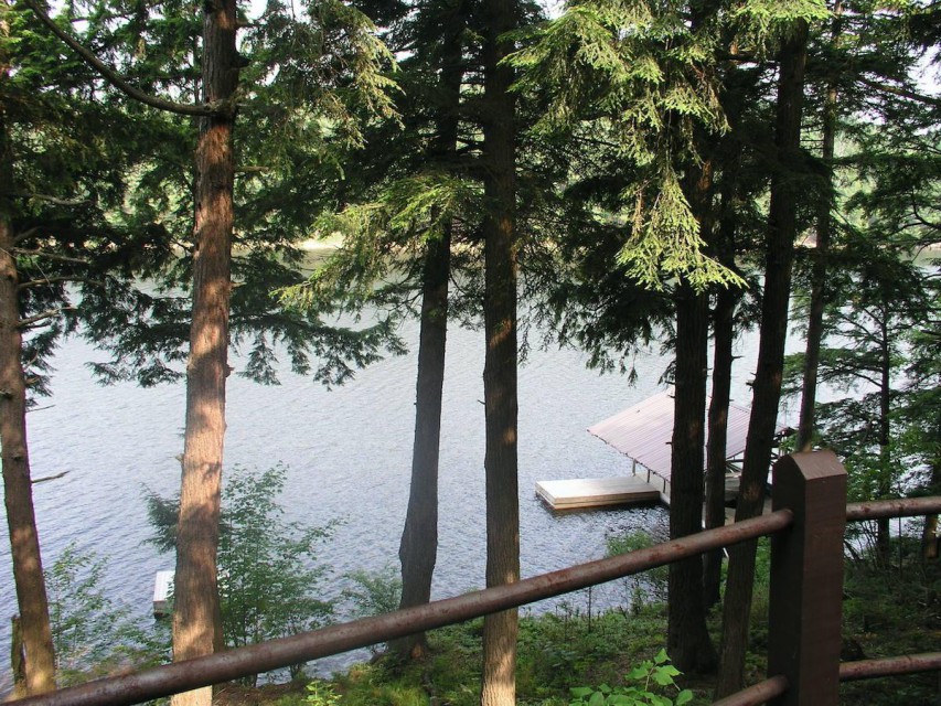 Boat dock from deck