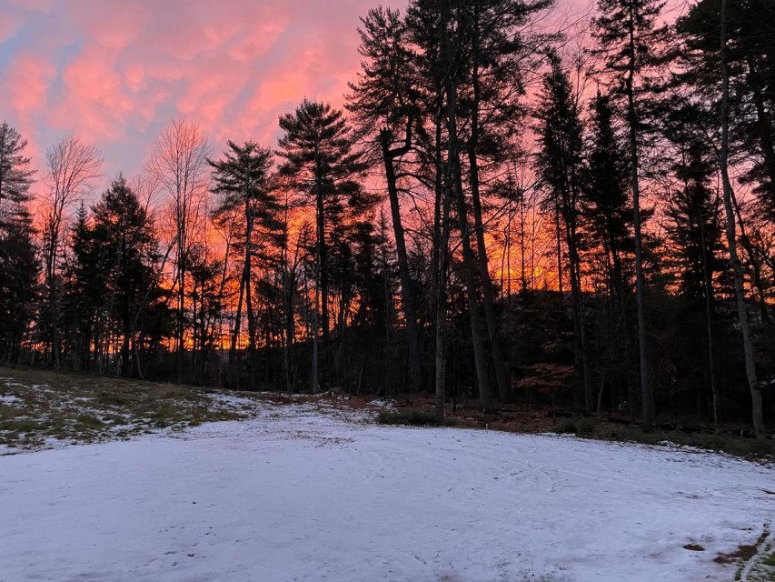 Sunrise Over Meadow from front porch