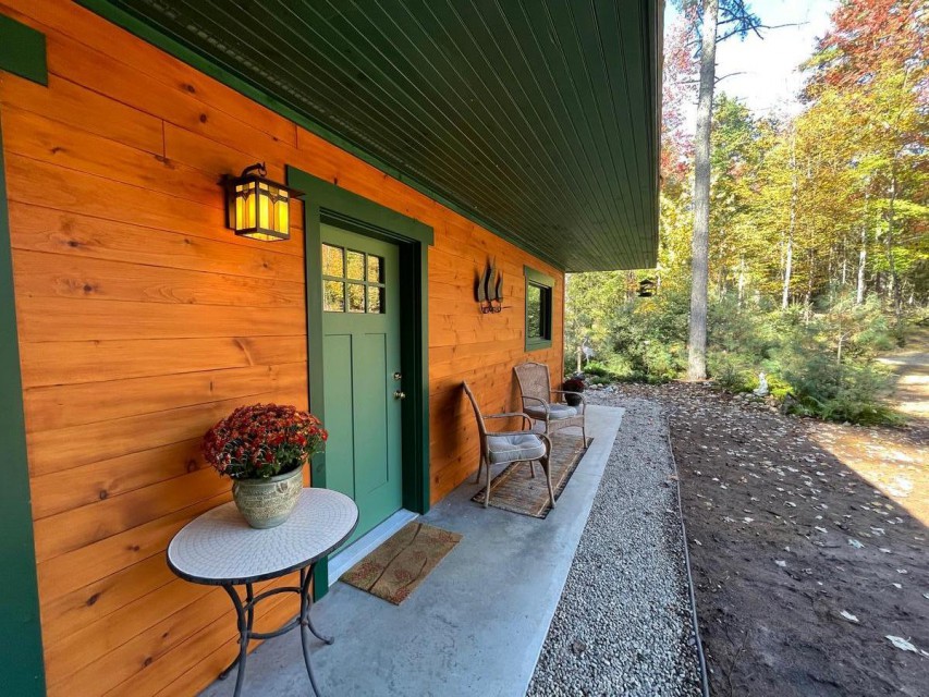 Studio entrance at far end