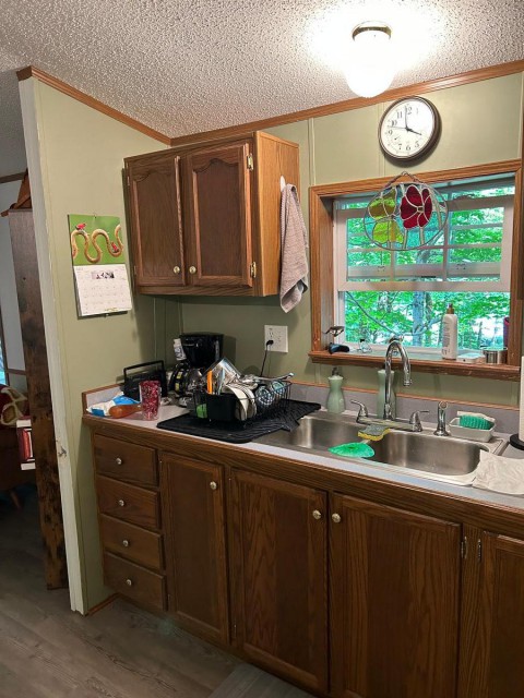 Kitchen window lakeside.