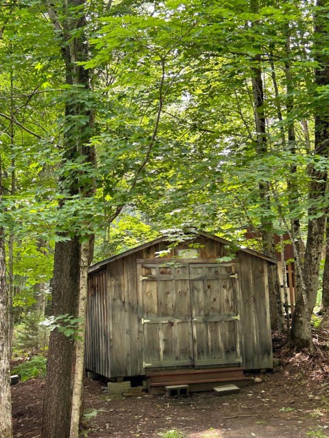 Large dry shed, metal roof.