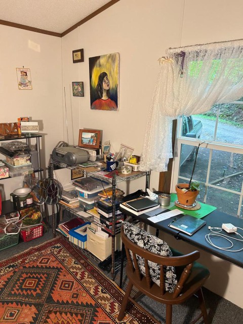 Bedroom used as "Craft" room