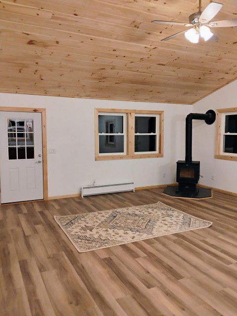 Also electric baseboard heat throughout