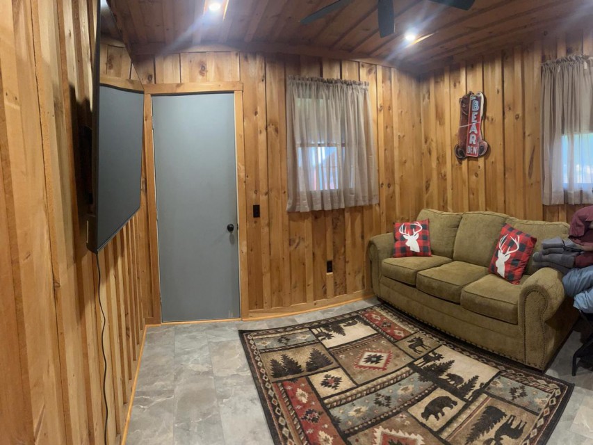 Bear's den with sleeper sofa