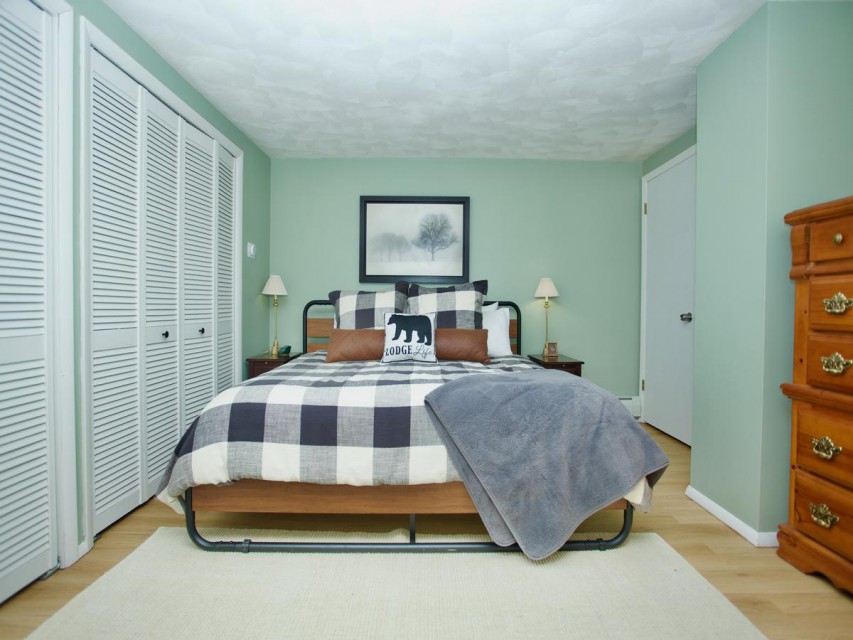 Large king bed on the second floor