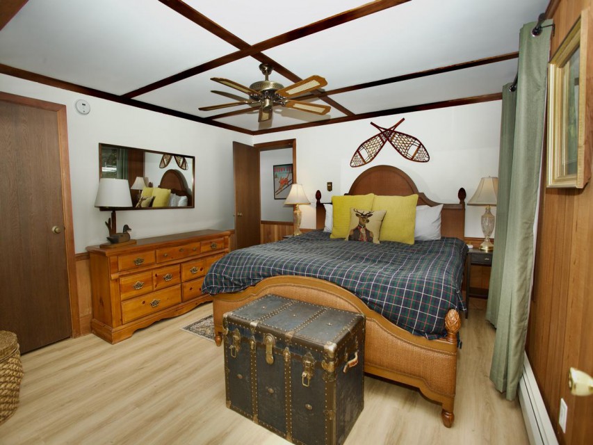 Large King bed on the first floor