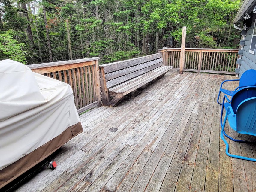 First Floor Back Deck with Grill