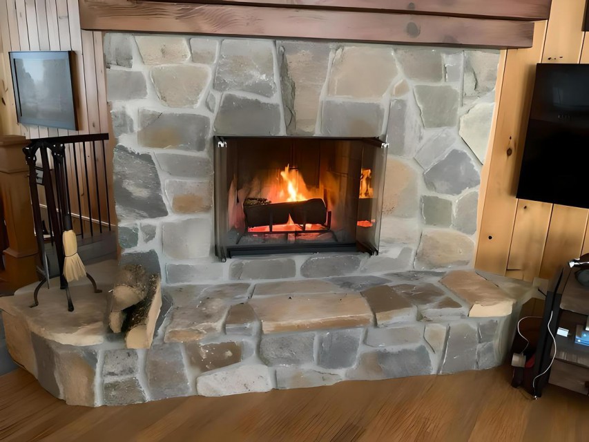 Stone Fireplace