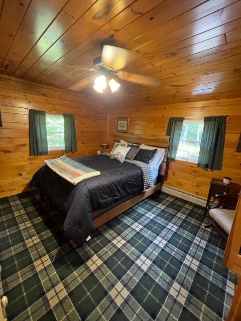 Private queen bedroom upstairs in apartment