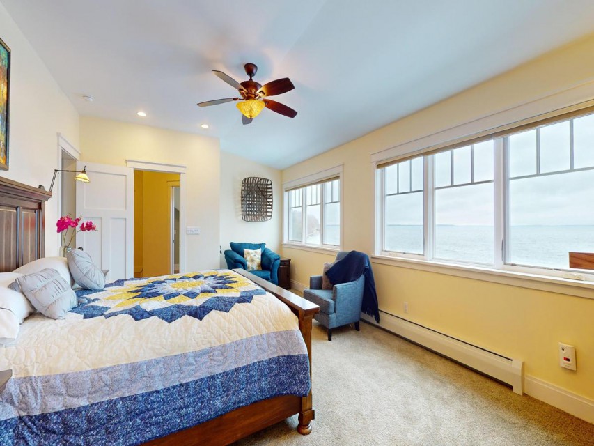 Master bedroom with king bed