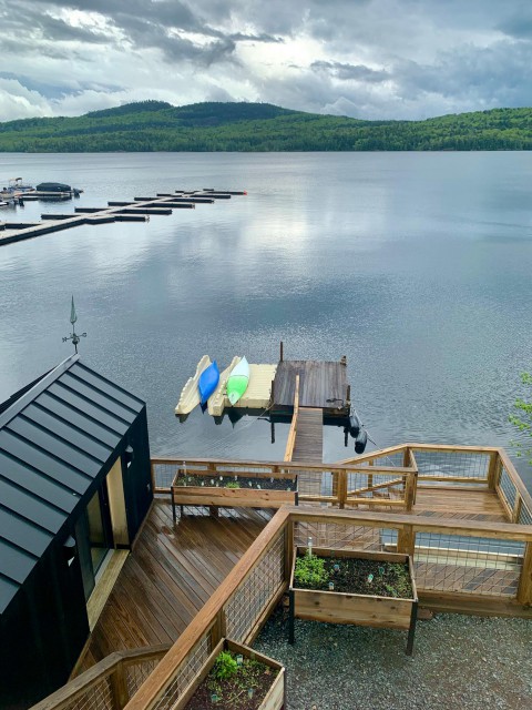 Dock, Kayaks and Launch, Deck, and Boat House/Cabana