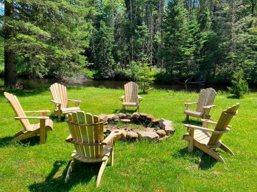 ADK chairs around the fire pit
