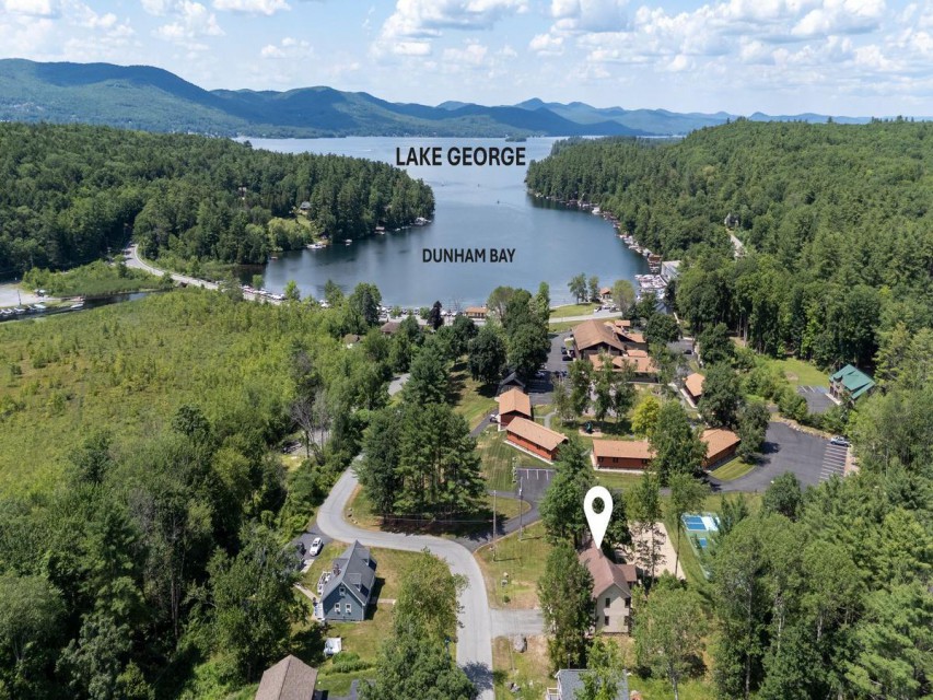 Aerial view. Close to Lake