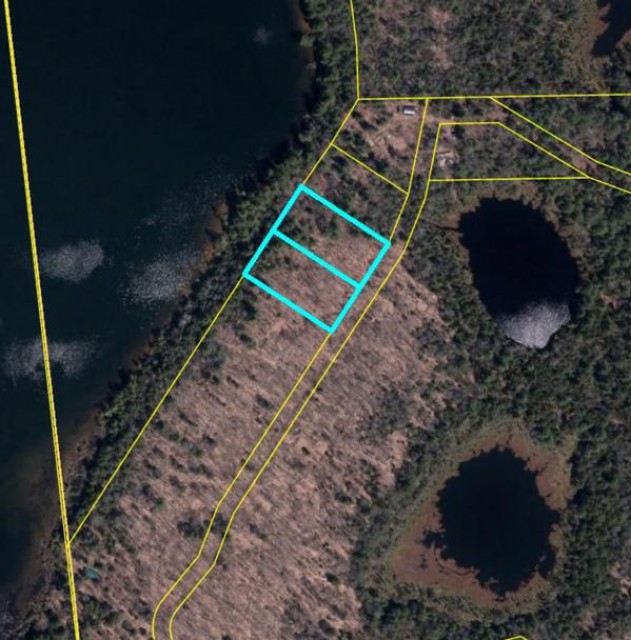 Zoomed satellite map of lots