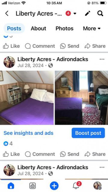 Upstairs Bdrm #2 (full + twin beds)