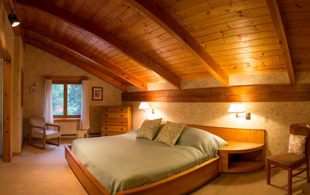 Master bedroom with private balcony