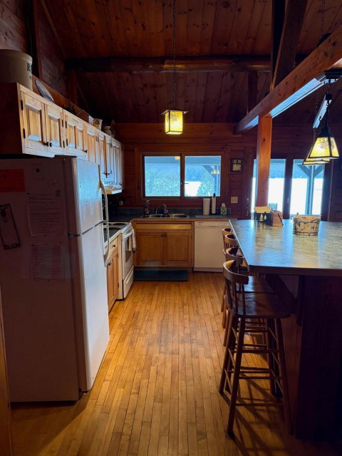 Kitchen and Breakfast bar in Lodge