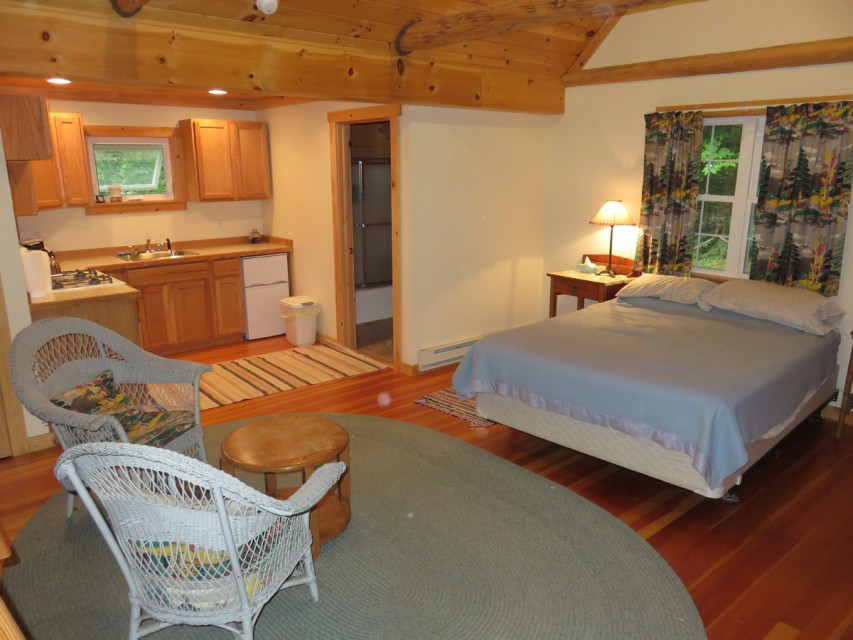 cottage with kitchen and bathroom