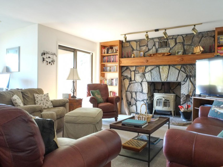 Ground floor family room offers space to watch movies