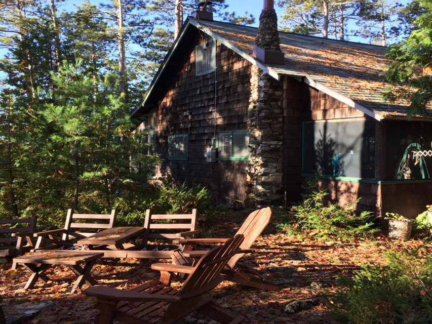 Big Camp outdoor seating (in the fall)