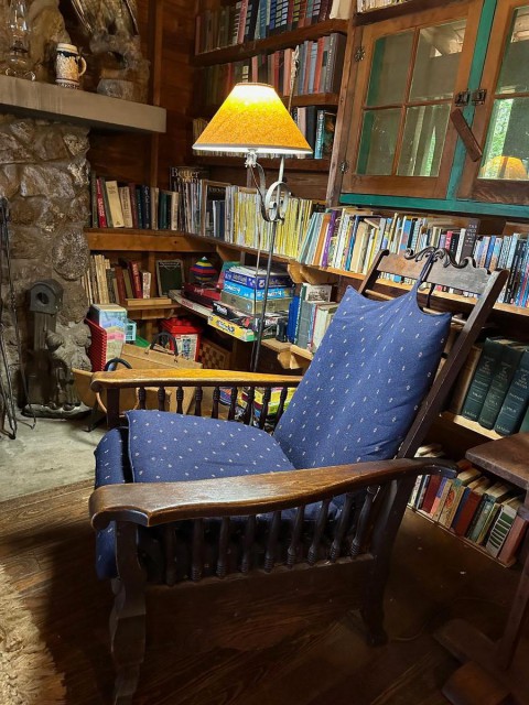 Reading nook at Big Camp
