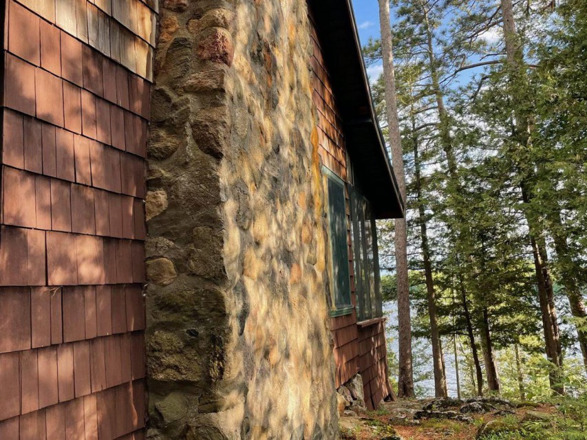 Big Camp and the view from top of the Island