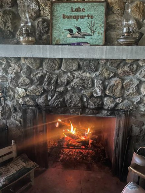 Fireplace at Big Camp