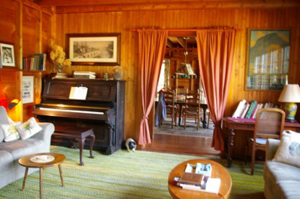 Living room, looking through to dining room.