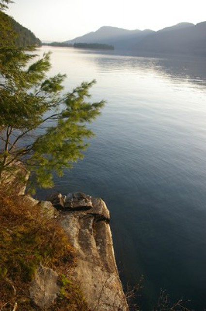 View south from our front shore is breathtaking