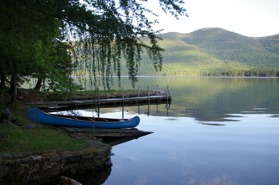 A calm morning in our bay. Ready to paddle?