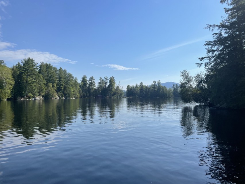 Looking downstream from dock