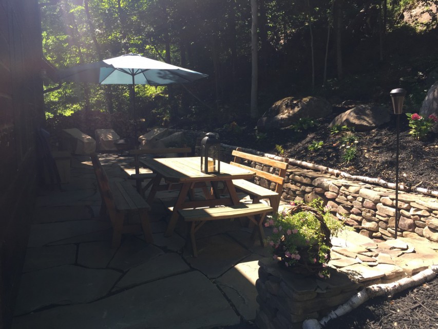 Timber Frame Back Patio
