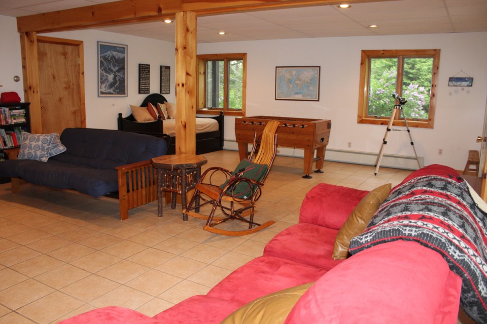 sofa and love seat in den/game room