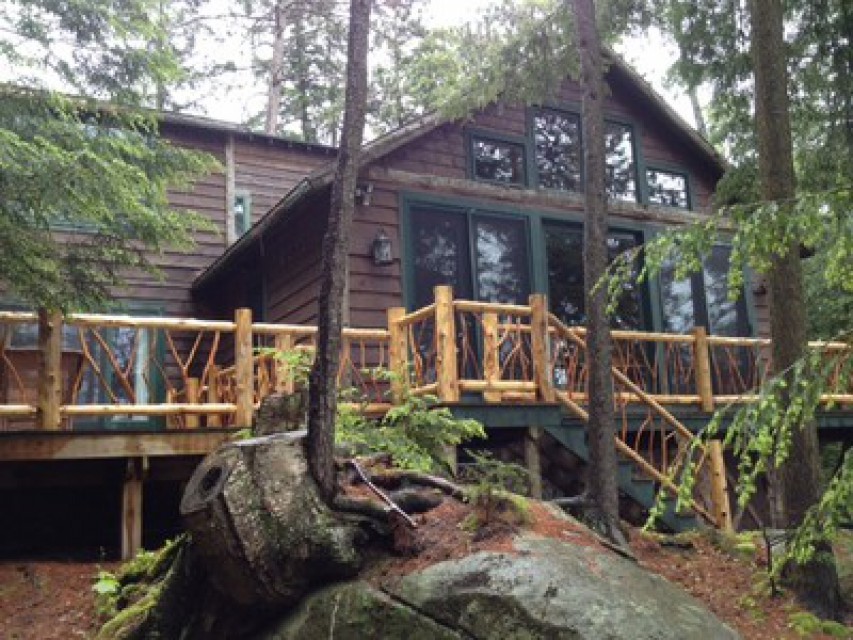 Classic Adirondack design.