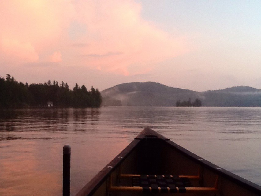 Mornings at the Lake, view of Chapel Island