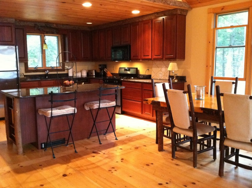 Kitchen and large dining table