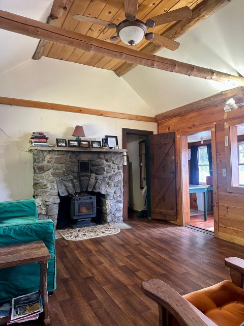 Curl up with a good book by the fireplace