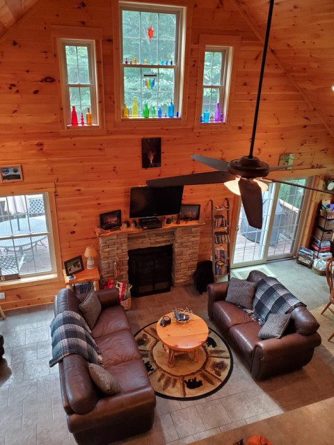 Great room from loft