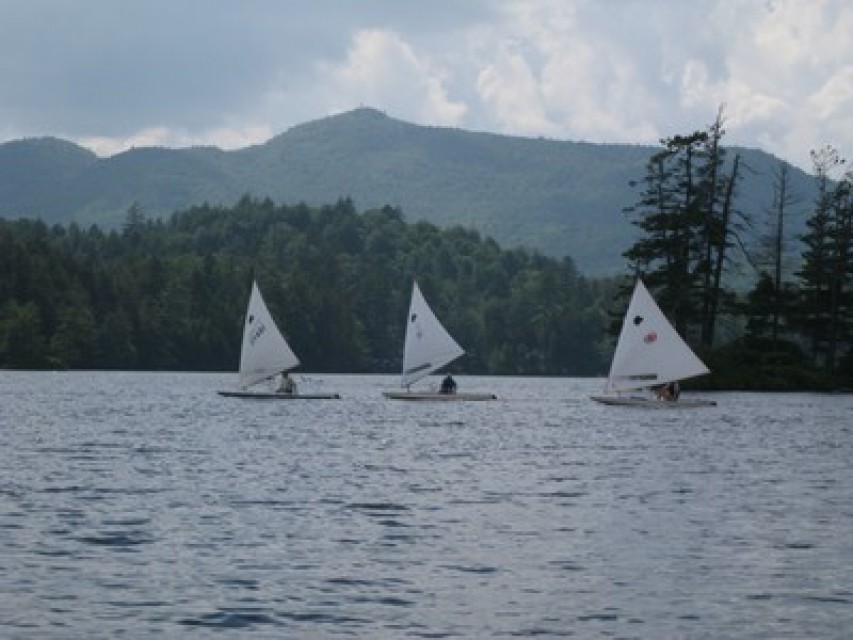 sailboat race, st regis mt behind