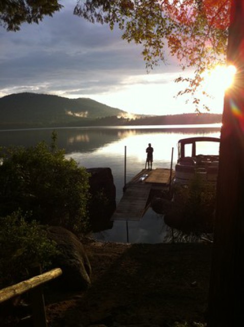 Sunset from the deck